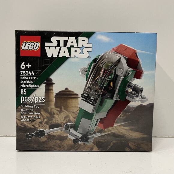 LEGO Star Wars Boba Fett's Starship Microfighter Set 75344 w/Minifig NEW-Sealed - Picture 2 of 3
